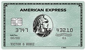 Cartão de Banco American Express cor cerde claro